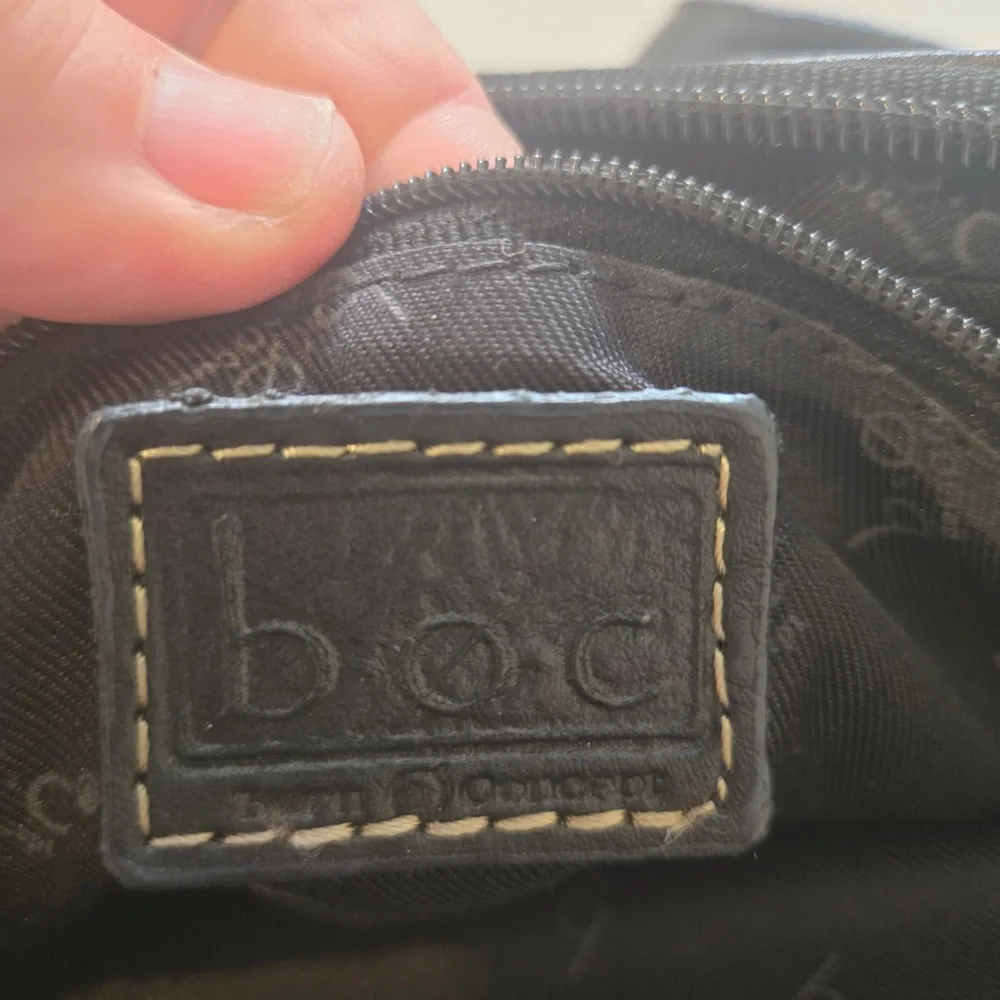 Black Leather Crossbody Bag